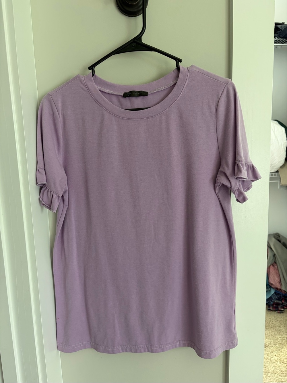 PRETTYGARDEN purple short sleeved shirt